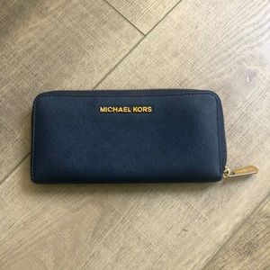 MICHAEL KORS Navy Blue wallet.